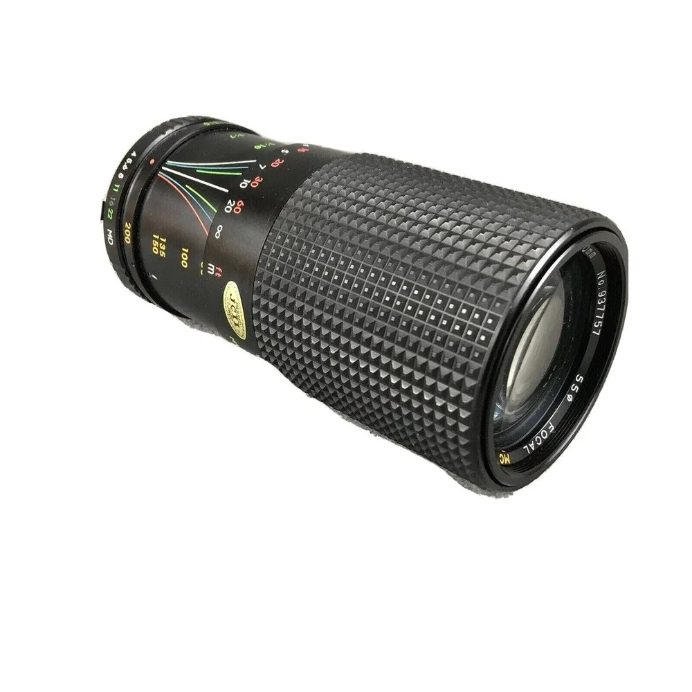 FOCAL 80-200mm F/4.5 MC‎ Vintage Photography Zoom Camera Lens 55mm + Lens Caps